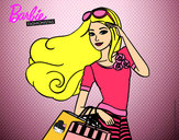 Dibujo Barbie con bolsas pintado por mijangelys