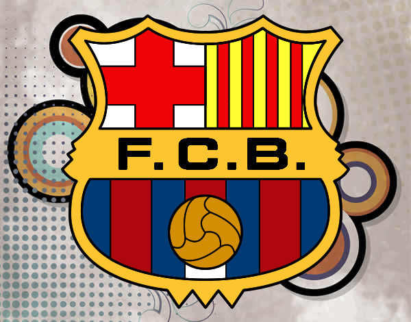 Dibujo Escudo del F.C. Barcelona pintado por Ari2001