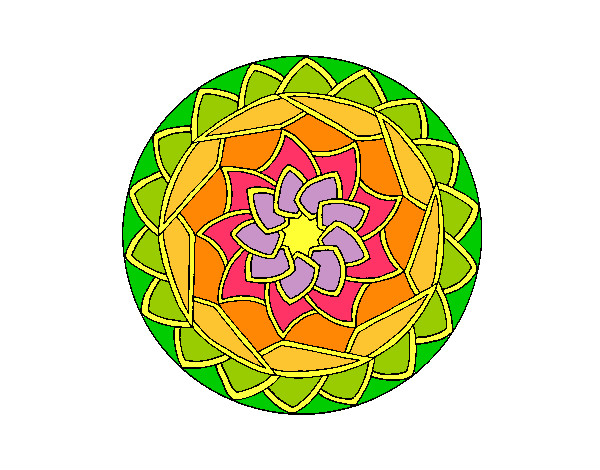 Dibujo De Mandala Pintado Por Marioarrie En Dibujos Net El D A