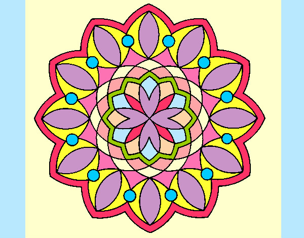 Dibujo Mandala 3 pintado por LILIADELMA