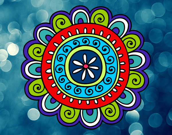 Dibujo Mandala alegre pintado por Susiradil