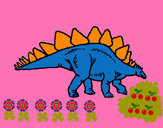 Dibujo Stegosaurus pintado por angieartes