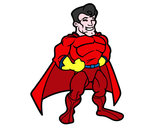 Dibujo Superhéroe musculado pintado por mijangelys