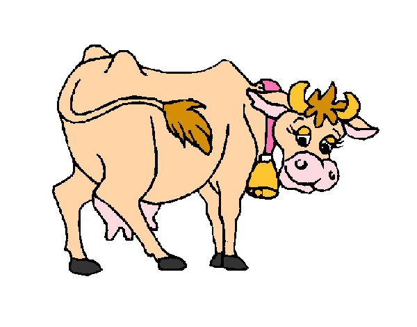Dibujo Vaca 2 pintado por -kmila-