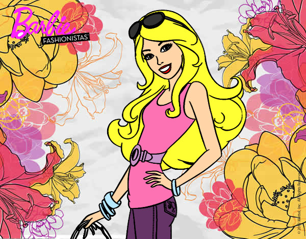 Dibujo Barbie casual pintado por yessii