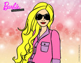 Dibujo Barbie con gafas de sol pintado por yessii