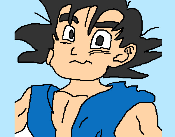 Dibujo Goku pintado por Elrulster