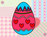Dibujo Huevo con corazones pintado por Andreaandy