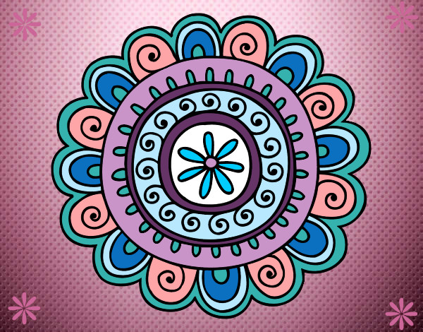 Dibujo Mandala alegre pintado por Juanjo2013