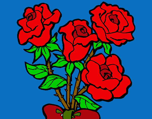 Dibujo de rosas pintado por Zaira99 en Dibujos.net el día 28-03-13 a