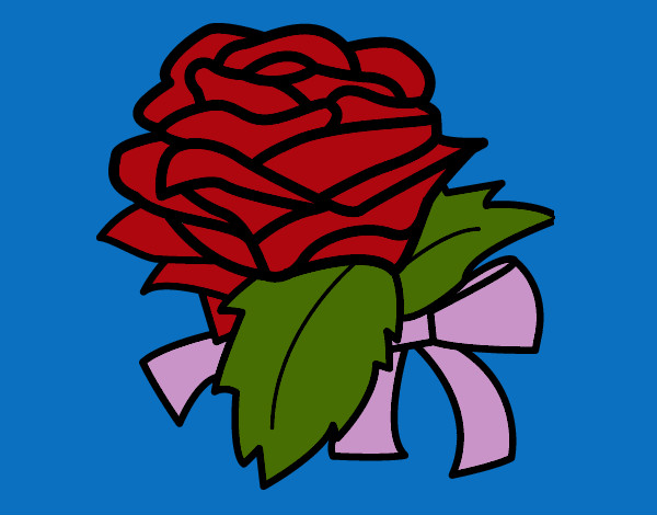 Dibujo Rosa, flor pintado por nicolle16