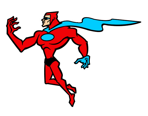 Dibujo Superhéroe poderoso pintado por Aricupcake
