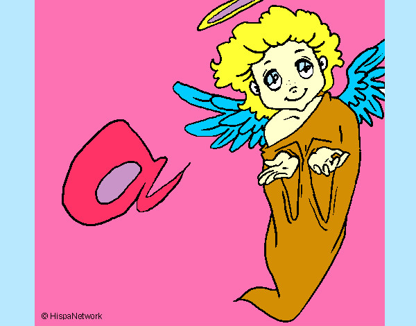 Dibujo Ángel pintado por reyna033