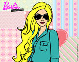 Dibujo Barbie con gafas de sol pintado por nicknoel