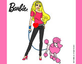 Dibujo Barbie con look moderno pintado por nicknoel
