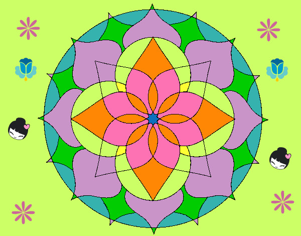 Dibujo Mandala 14 pintado por juanaramir