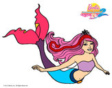Dibujo Sirena contenta pintado por alexa27