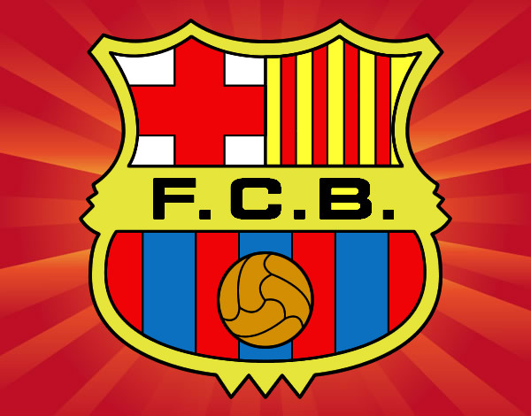 Dibujo Escudo del F.C. Barcelona pintado por Marc06