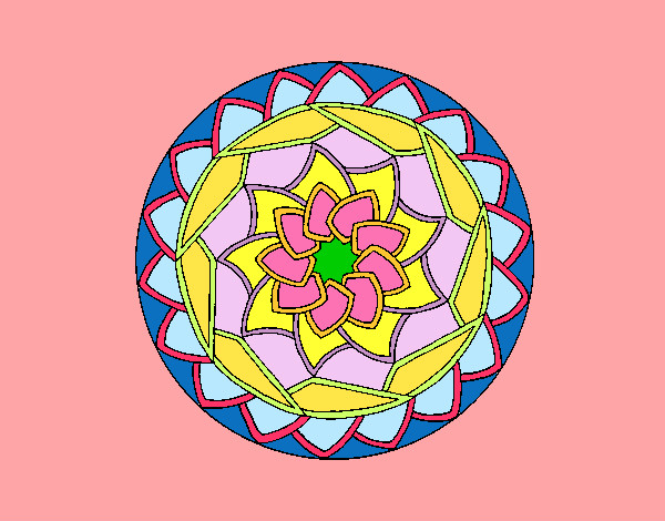 Dibujo Mandala 1 pintado por OLGABE