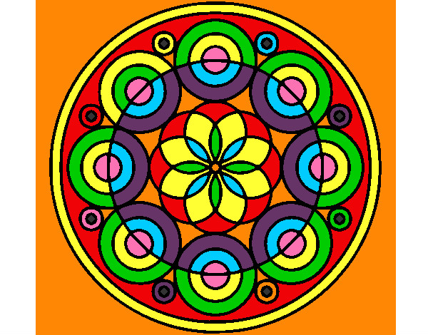 Dibujo Mandala 35 pintado por Mapiam