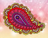 Dibujo Mandala lágrima pintado por liluu