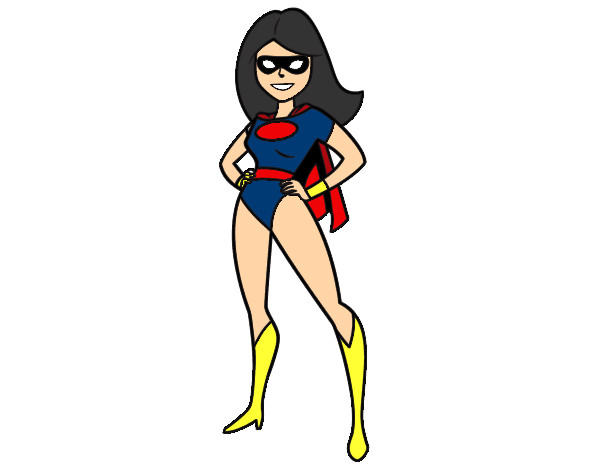Dibujo Superheroina pintado por AlexandraM