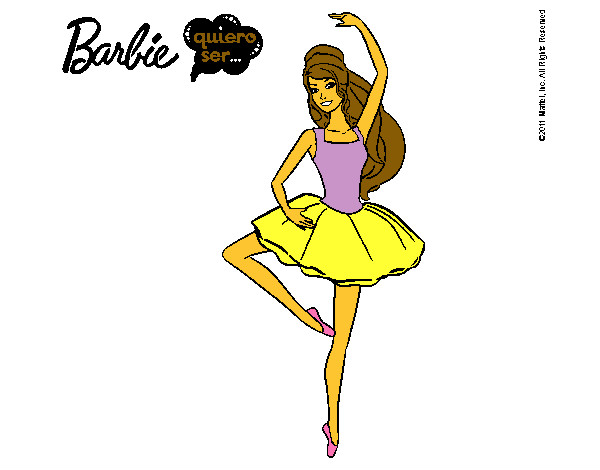 Dibujo Barbie bailarina de ballet pintado por amaianame