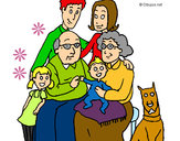 Dibujo Familia pintado por melisadlv