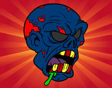 Dibujo Cabeza de zombi pintado por ADSS