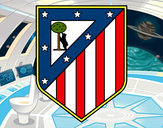 Dibujo Escudo del Club Atlético de Madrid pintado por Mayle