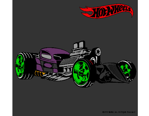 Dibujo Hot Wheels 10 pintado por xtremegv