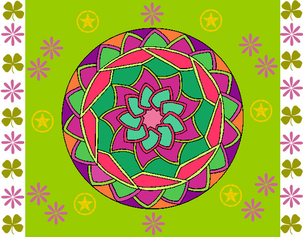 Dibujo Mandala 1 pintado por Samaris