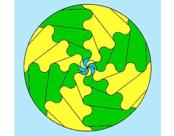 Dibujo Mandala 17 pintado por Ezequiel13