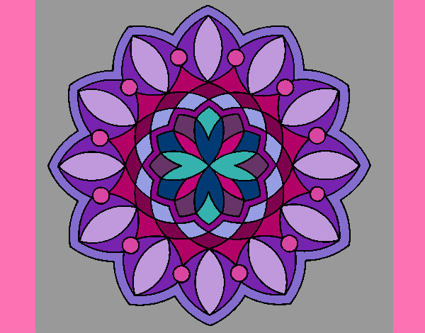 Dibujo Mandala 3 pintado por Samaris