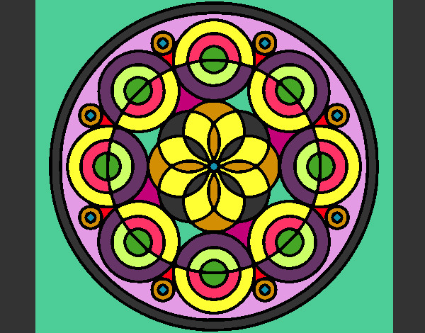 Dibujo Mandala 35 pintado por Samaris