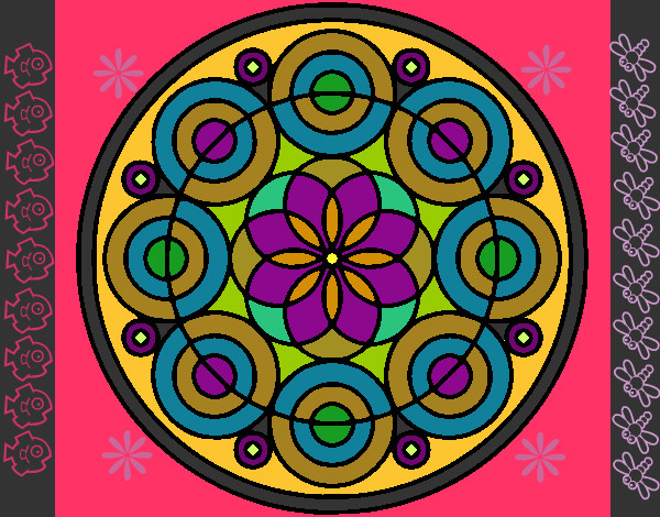 Dibujo Mandala 35 pintado por Samaris