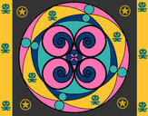 Dibujo Mandala 5 pintado por zennona