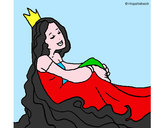 Dibujo Princesa relajada pintado por german1984