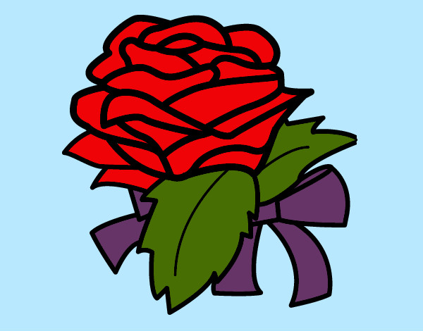 Dibujo Rosa, flor pintado por karenag001