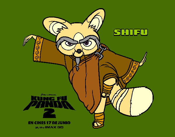 Dibujo Shifu pintado por charito