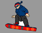 Dibujo Snowboard pintado por brianpipo