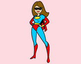 Dibujo Superheroina pintado por gabriela07