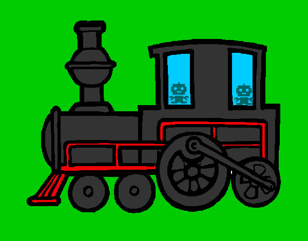 Dibujo Tren 2 pintado por JERRY26