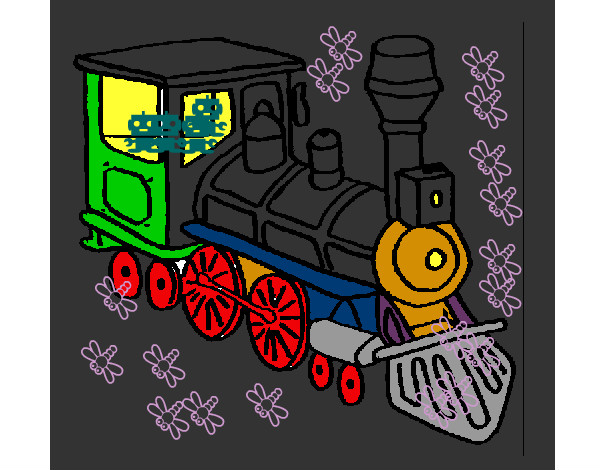 Dibujo Tren 3 pintado por JERRY26