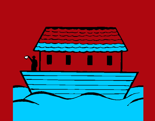 Dibujo Arca de Noe pintado por anggelber