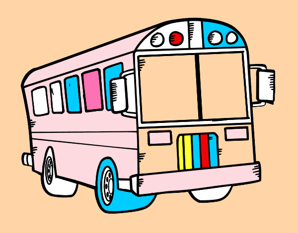 Dibujo Autobús del colegio pintado por anggelber