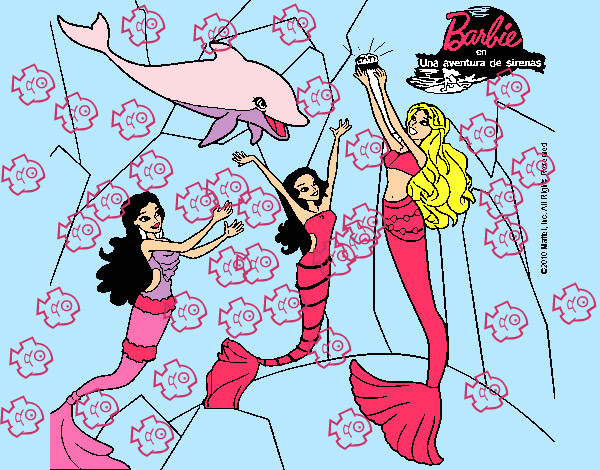 Dibujo Barbie con la perla marina 1 pintado por Darismar 