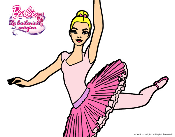 Dibujo Barbie en segundo arabesque pintado por erzza