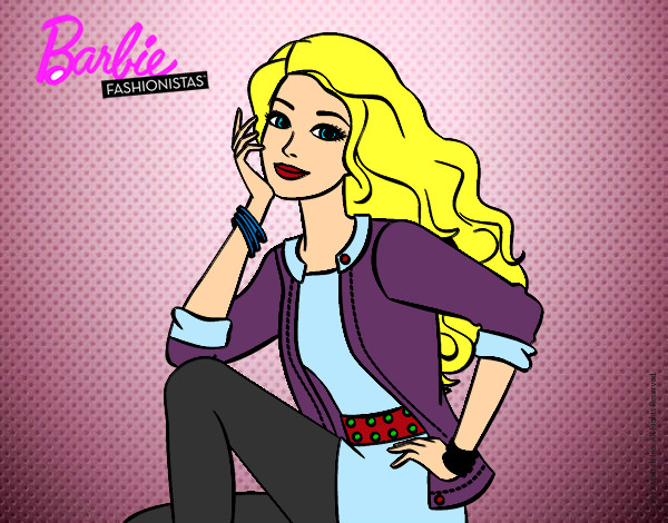 Dibujo Barbie súper guapa pintado por demanuelit