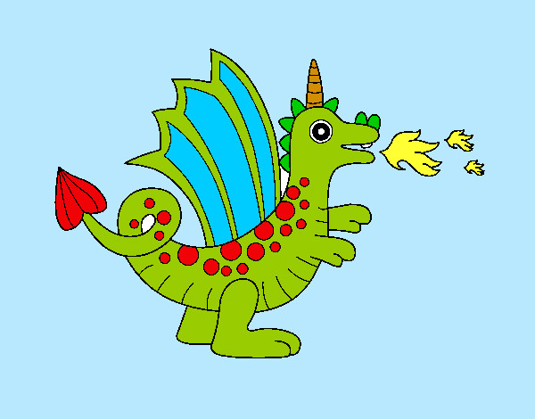 Dibujo Dragón alegre II pintado por memin